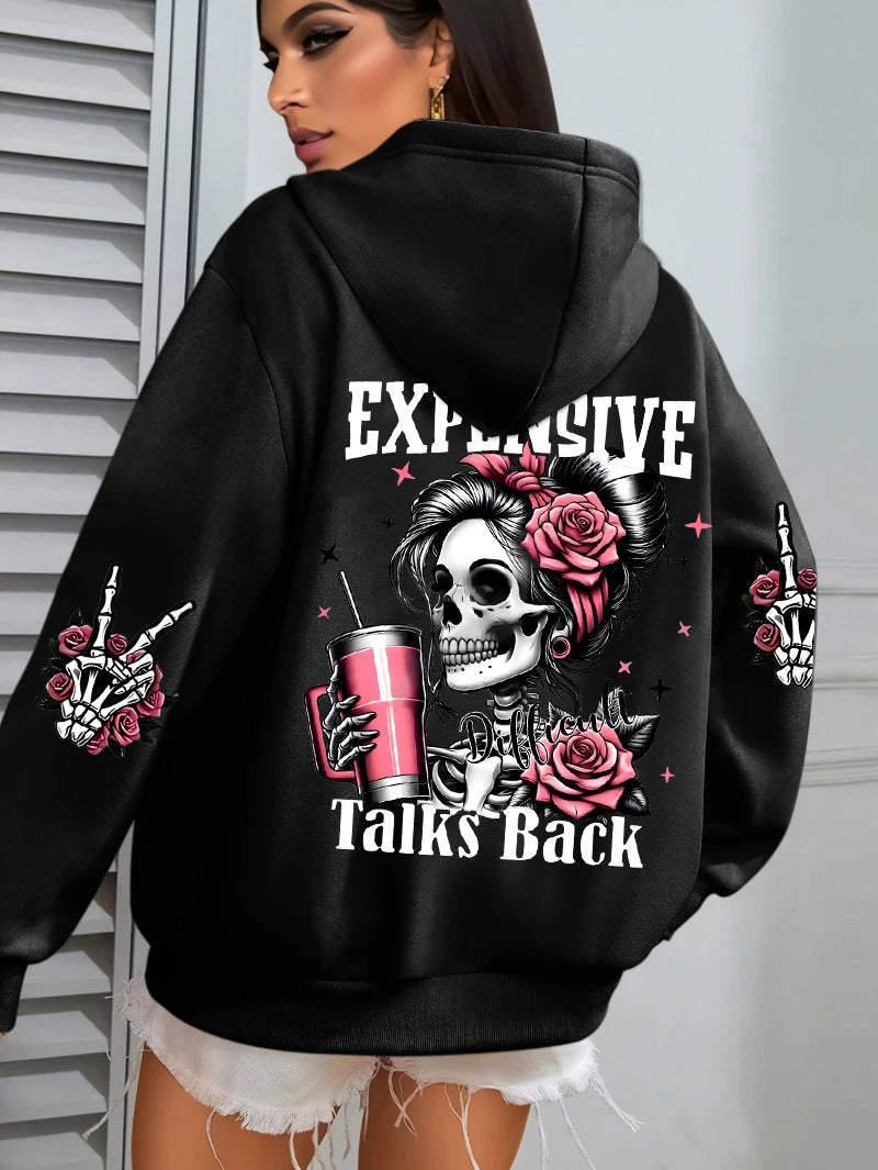 Expensive Talks Funny Hoodie