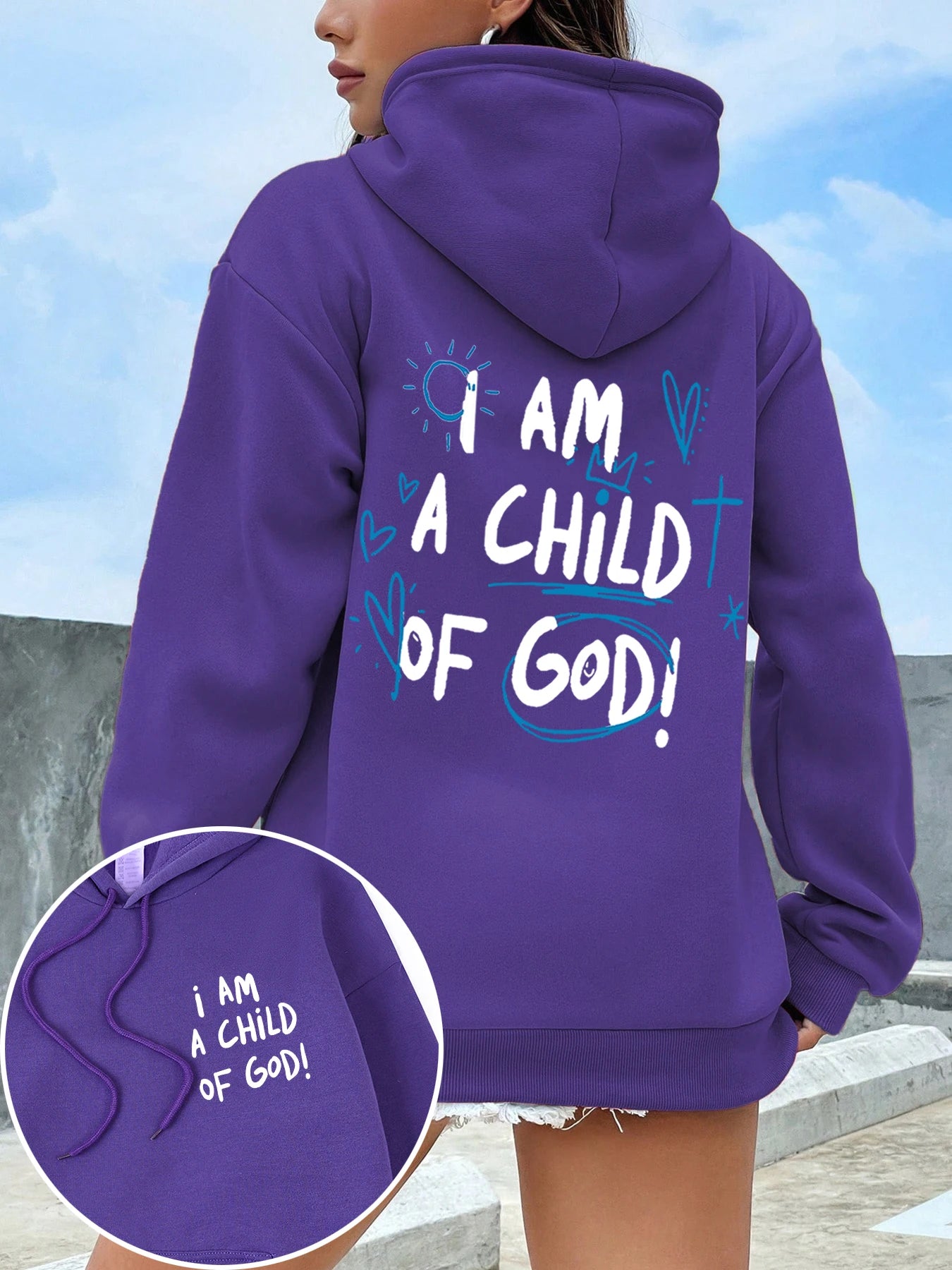 Cartoons fur-liner Woman Hoodie