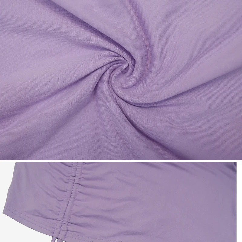 Elegant Mini Purple Black dress