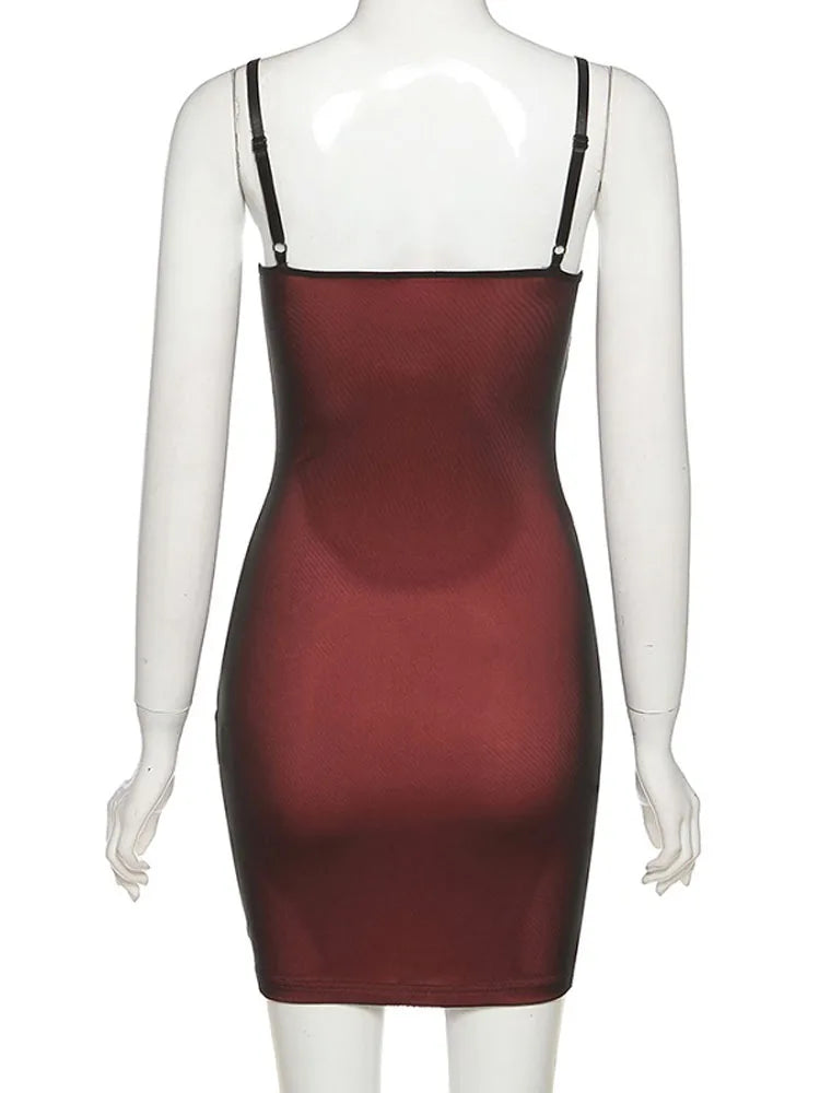 Mesh Double Layer Skinny Dress