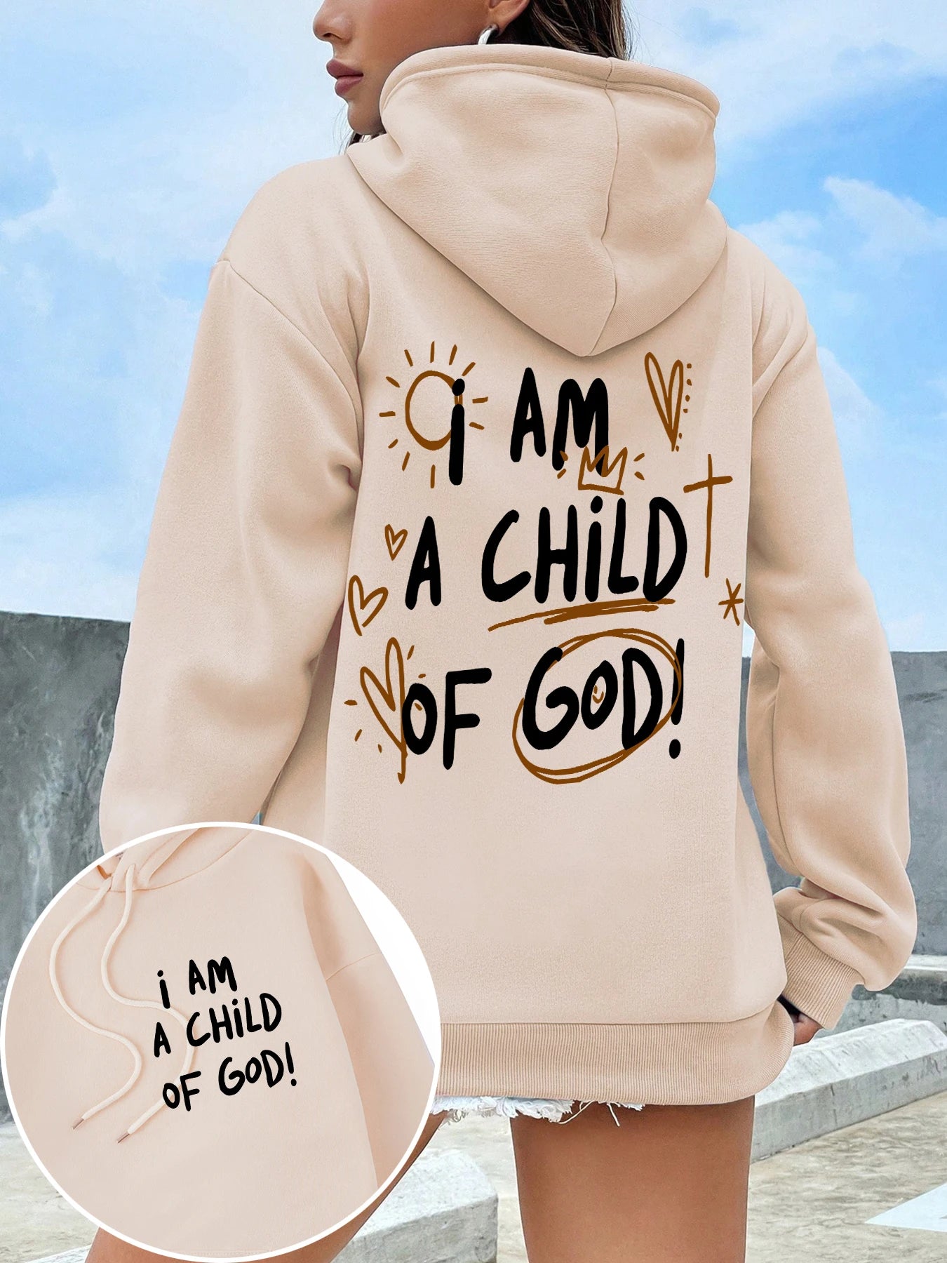 Cartoons fur-liner Woman Hoodie
