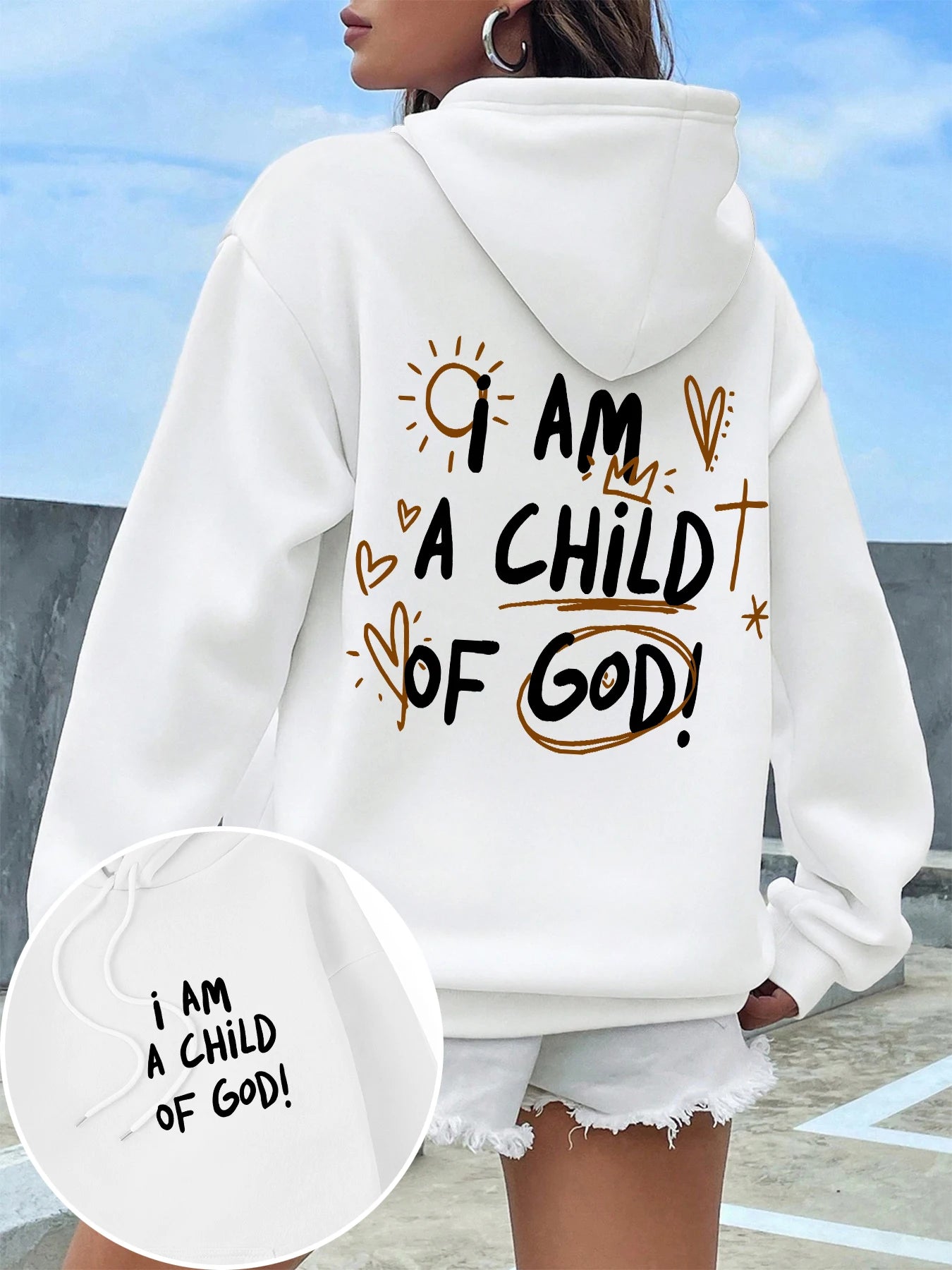 Cartoons fur-liner Woman Hoodie