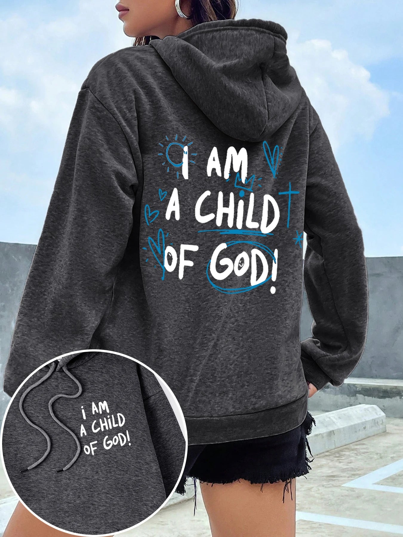 Cartoons fur-liner Woman Hoodie