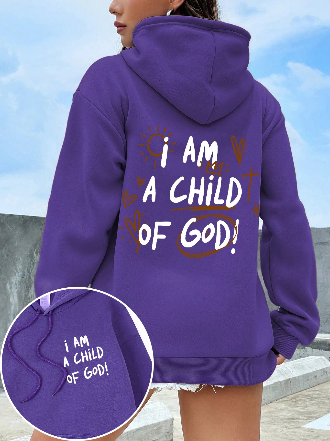 Cartoons fur-liner Woman Hoodie