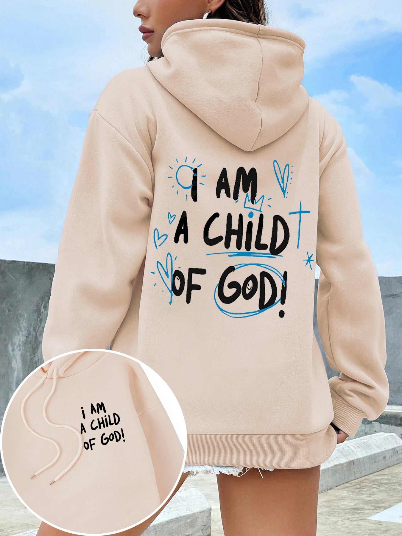 Cartoons fur-liner Woman Hoodie