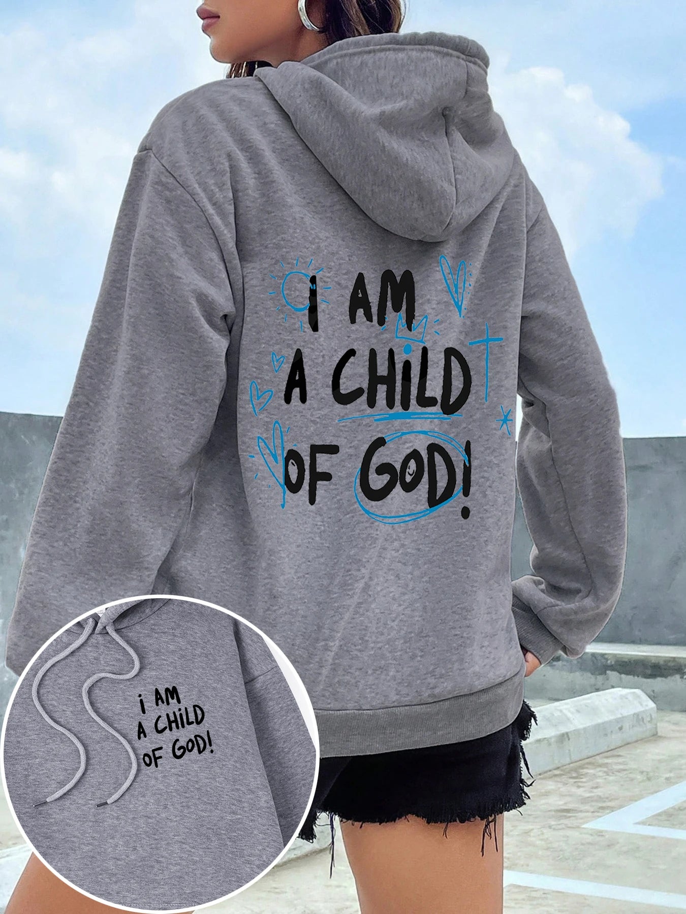 Cartoons fur-liner Woman Hoodie