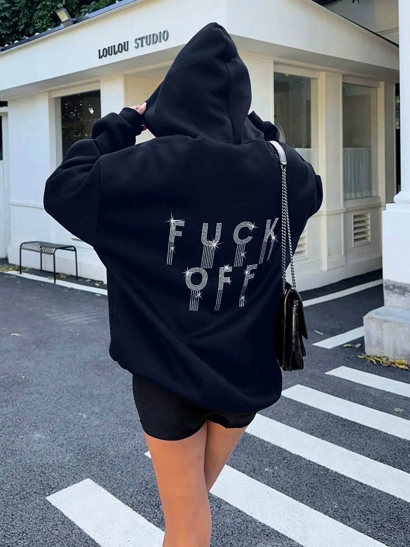 Graphic Loose Hoodie