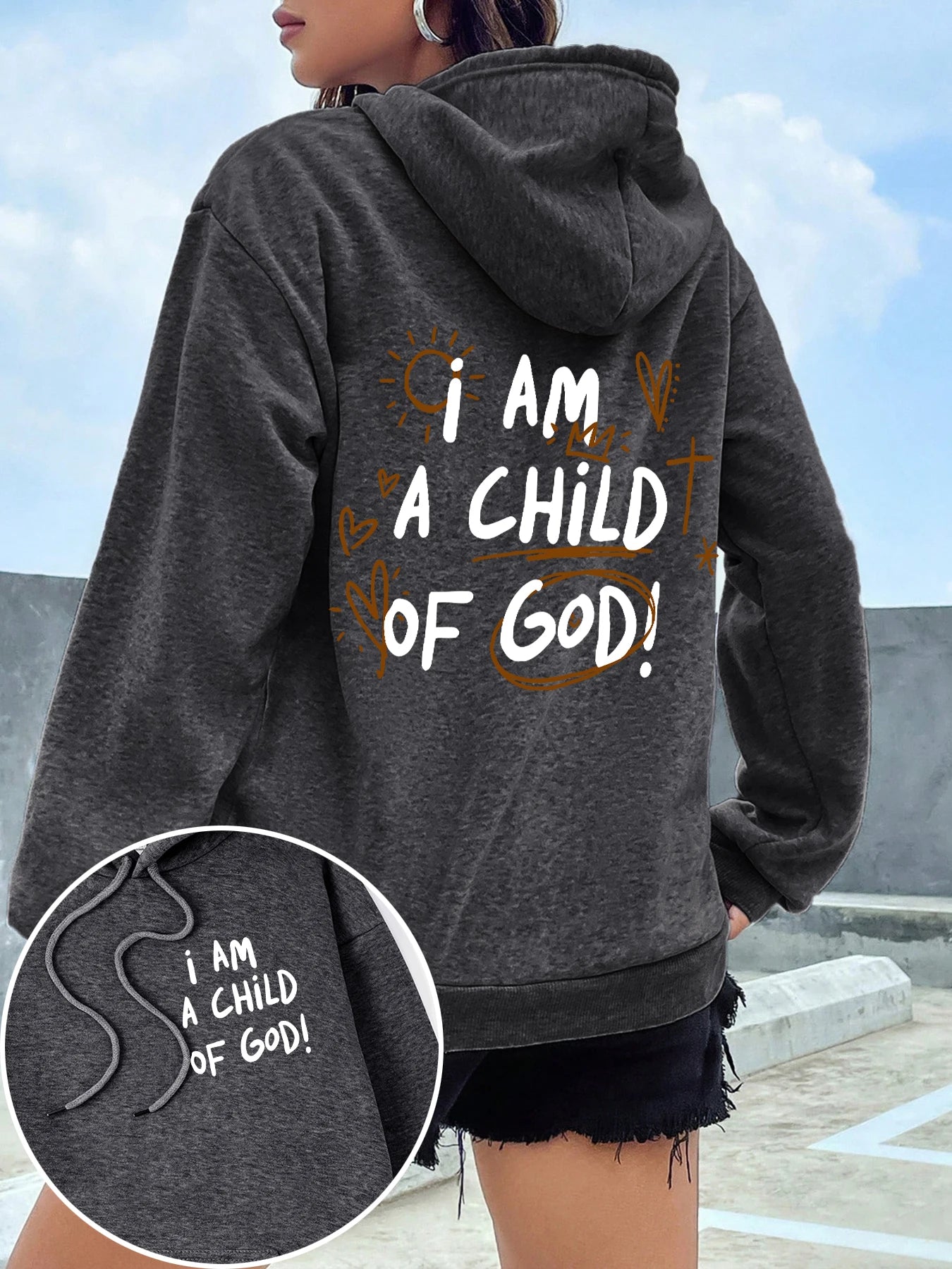 Cartoons fur-liner Woman Hoodie